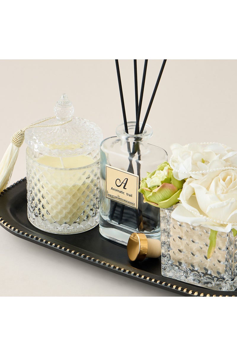 LIFESTYLE مجموعة هدايا معطرات الهواء بلوم مع صينية - Image 3
